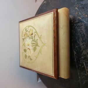 Vintage Reuge Swiss Inlaid Wood Music Box 6"